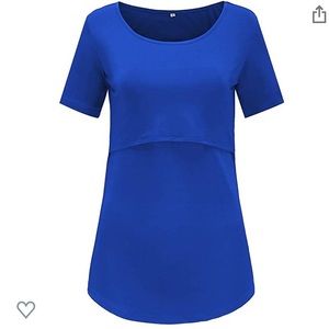 Blue Nursing Top